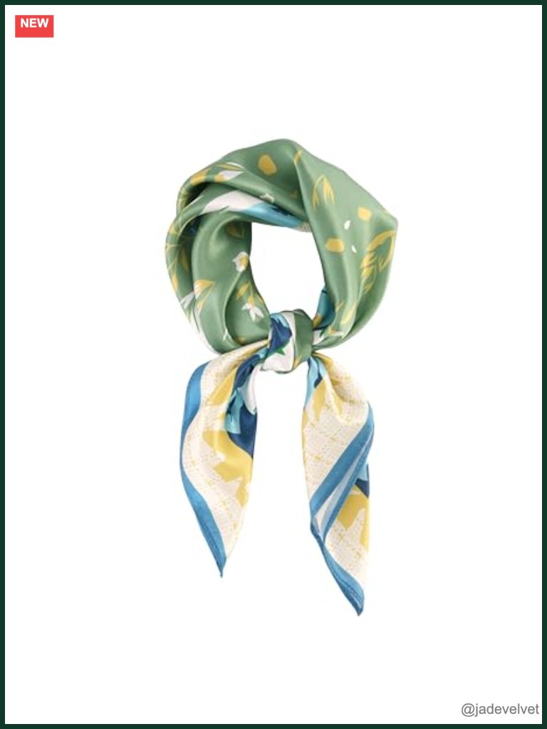 100% Pure Mulberry Silk Square Scarf 26x26 Neck Scarf Hair Bandana Gift